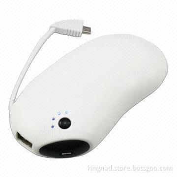 4,400mAh Power Banks, 5V/1.2A Output, Lithium Battery, 108 x 55 x 29mm and Different Colors